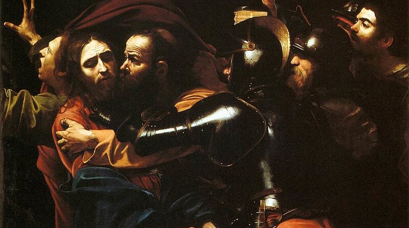 Contemplare la passione Caravaggio "La cattura di Cristo"